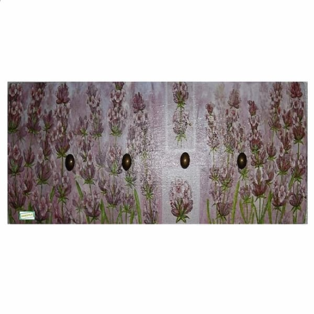 Accroche torchon Lavande serviettage