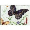 plaque déco ardoise Le Papillon serviettage