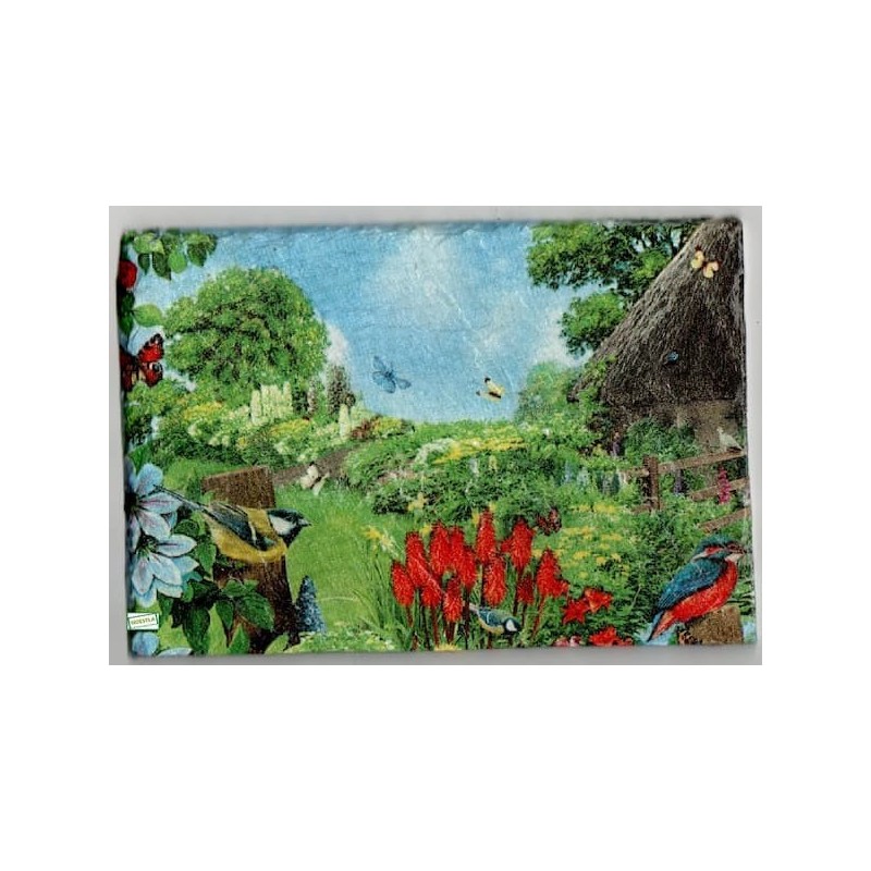 plaque déco ardoise Nature serviettage