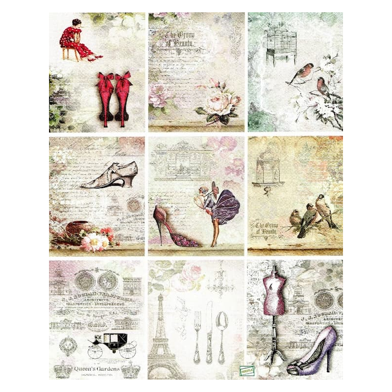 1Papier Découpage Divers-X6