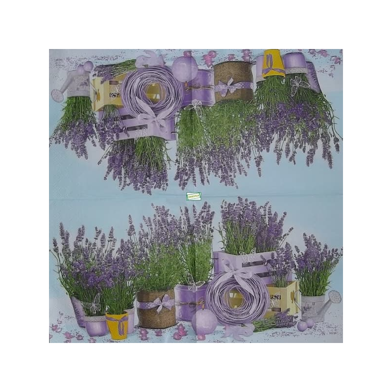 1 serviette papier Lavande -1