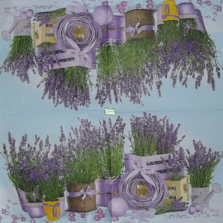 1 serviette papier Lavande -1