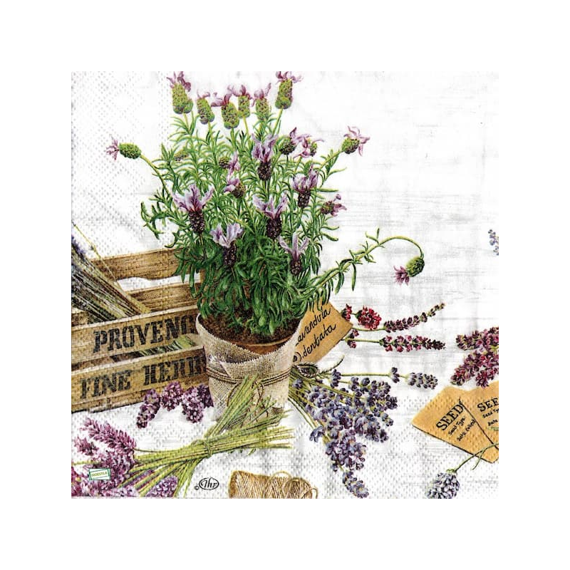 1 serviette papier Lavande -4