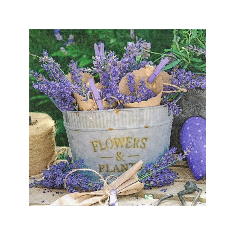 1 serviette papier Lavande -14