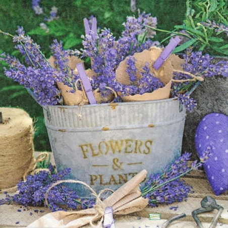 1 serviette papier Lavande -14