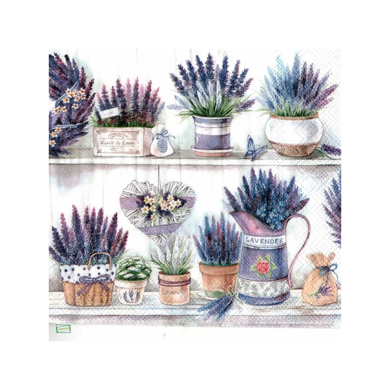 1 serviette papier Lavande -20