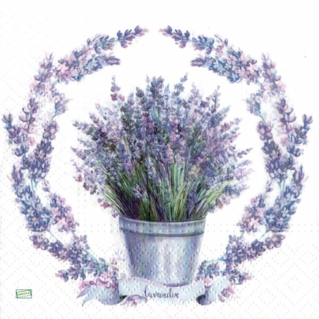 1 serviette papier Lavande -21