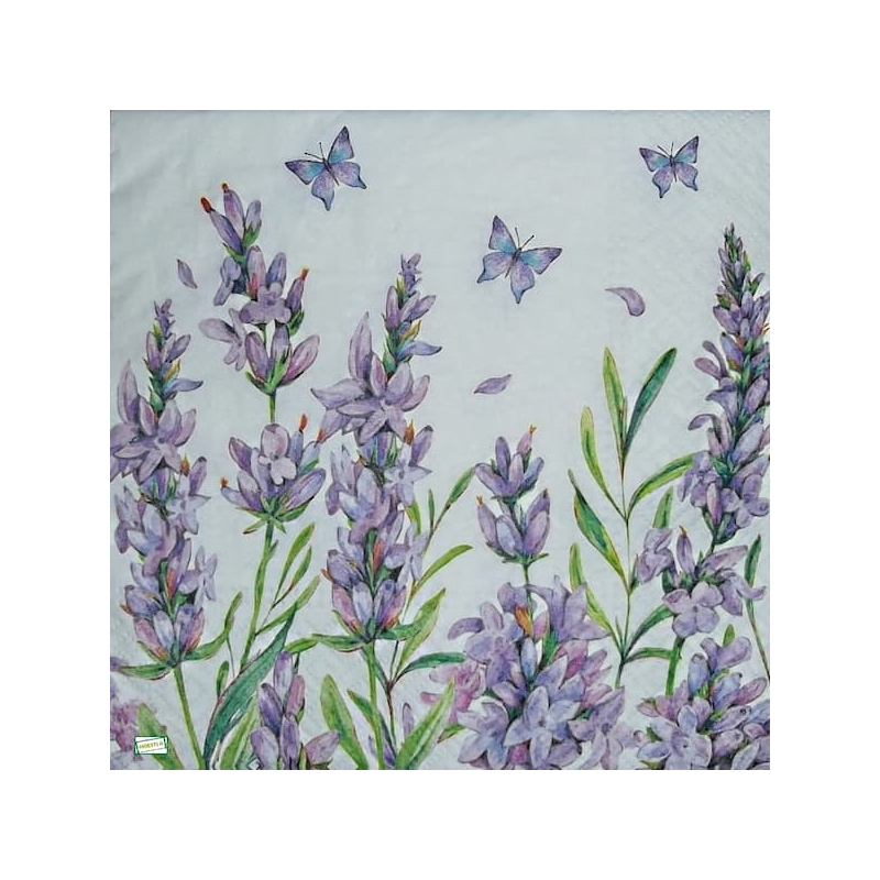 1 serviette papier Lavande -22