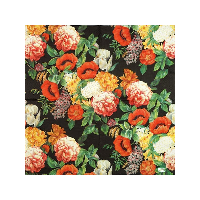 1 serviette Les Coquelicots-24