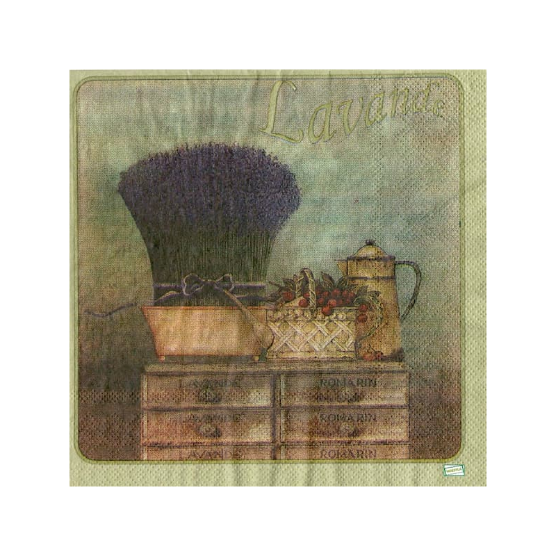 1 serviette papier Lavande -30