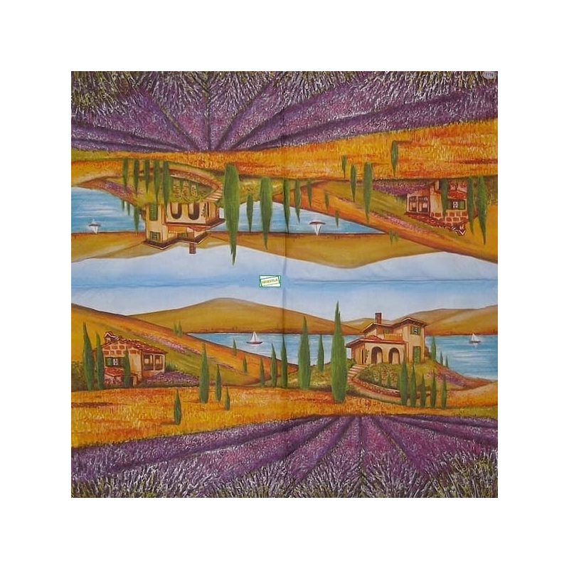 1 serviette papier Lavande -32