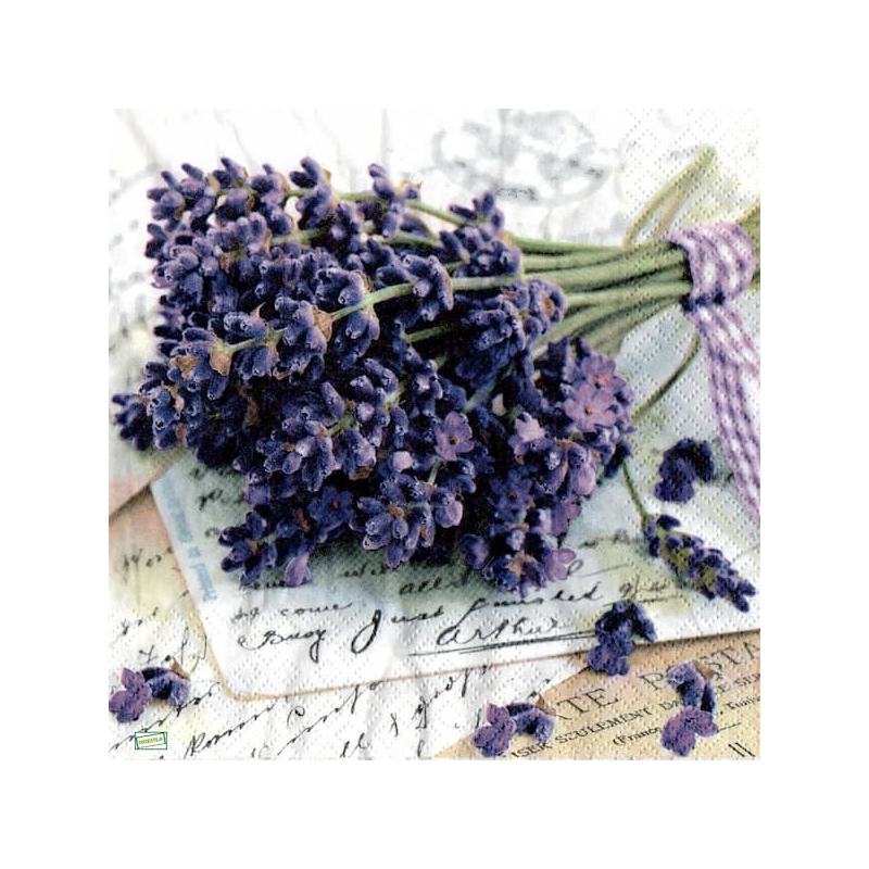 1 serviette papier Lavande -37