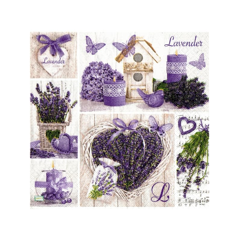 1 serviette papier Lavande -39