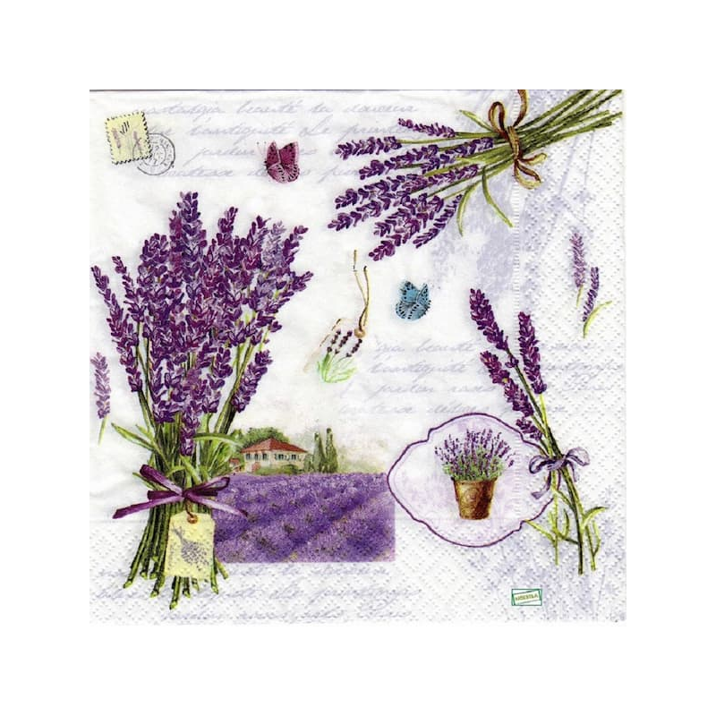 1 serviette papier Lavande -50
