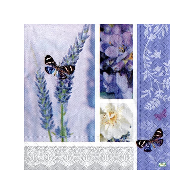 1 serviette papier Lavande -53