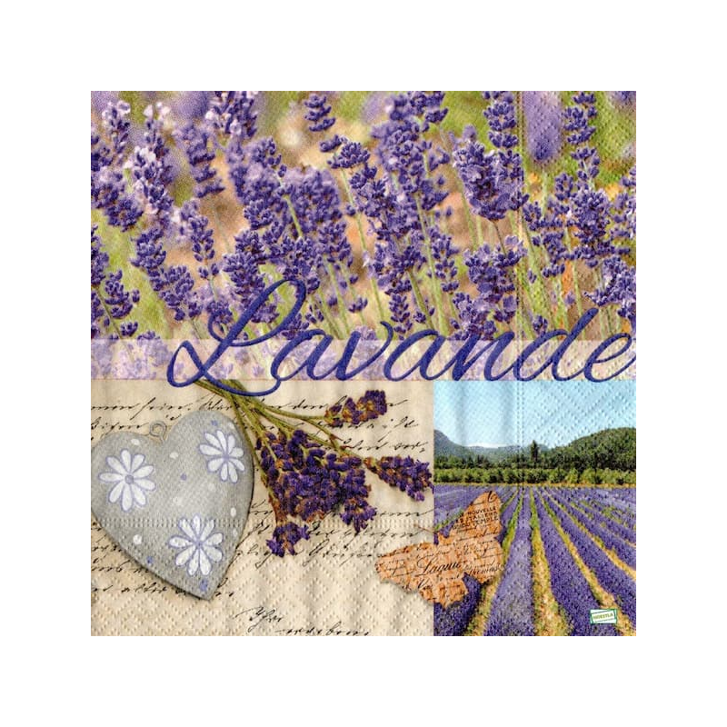 1 serviette papier Lavande -54
