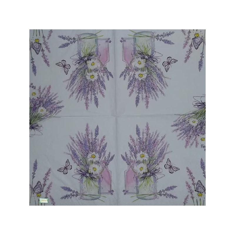 1 serviette papier Lavande -77