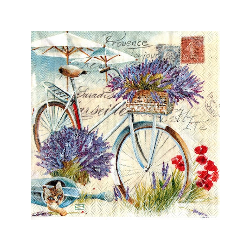 1 serviette papier Lavande -80