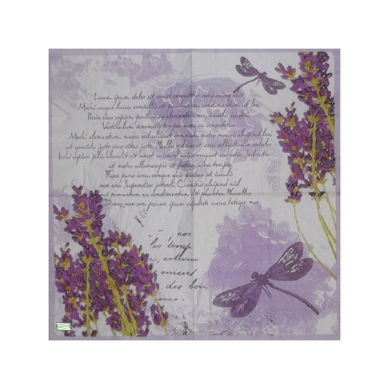 1 serviette papier Lavande -88
