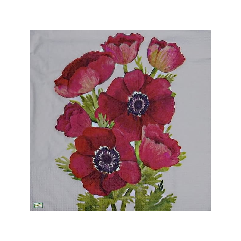 1 serviette Coquelicots -94