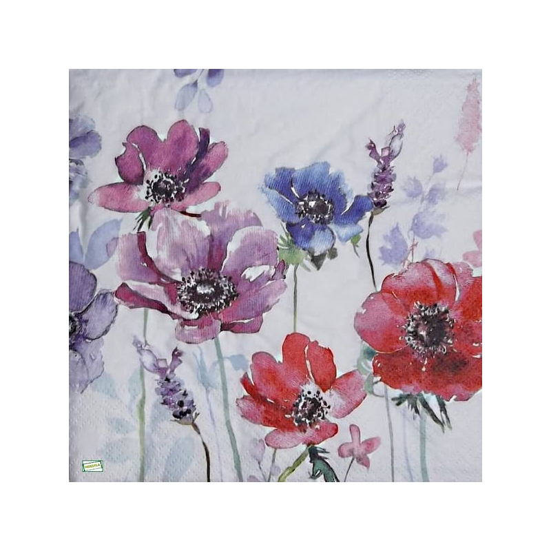 1 serviette Coquelicots -95