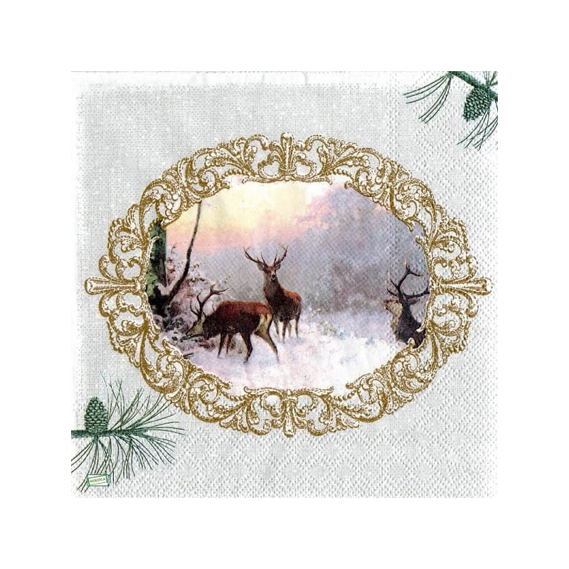 1 serviette Les Cerfs -13