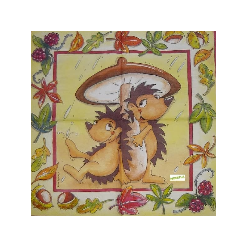 1 serviette Les Hérissons -32