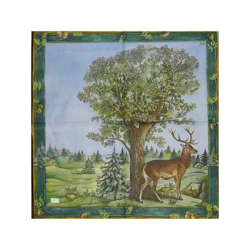 1 serviette Le Cerf -60