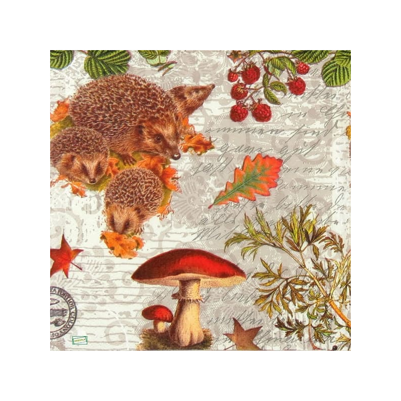 1 serviette Les Hérissons -61