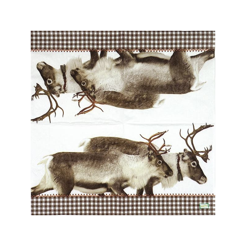 1 serviette Les Cerfs -63