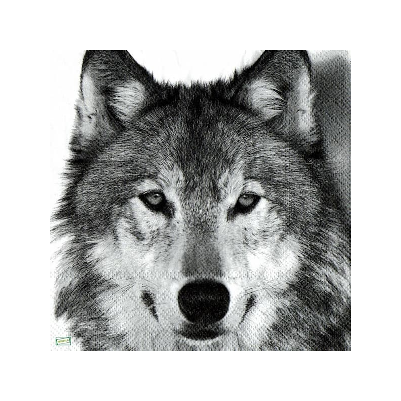 1serviette papier Le Loup-80
