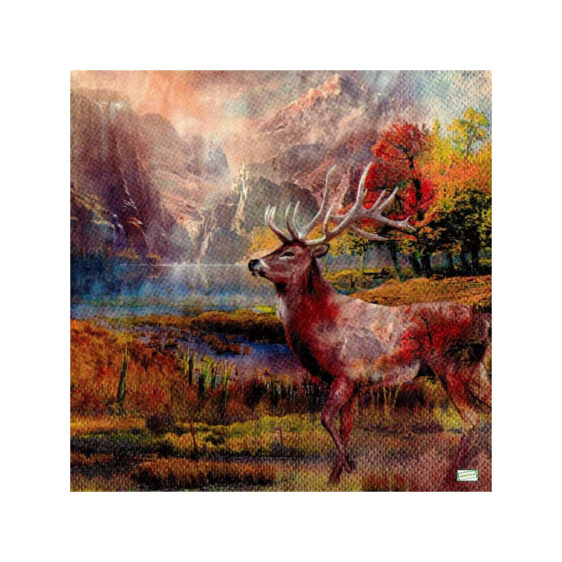 1 serviette Le Cerf -92