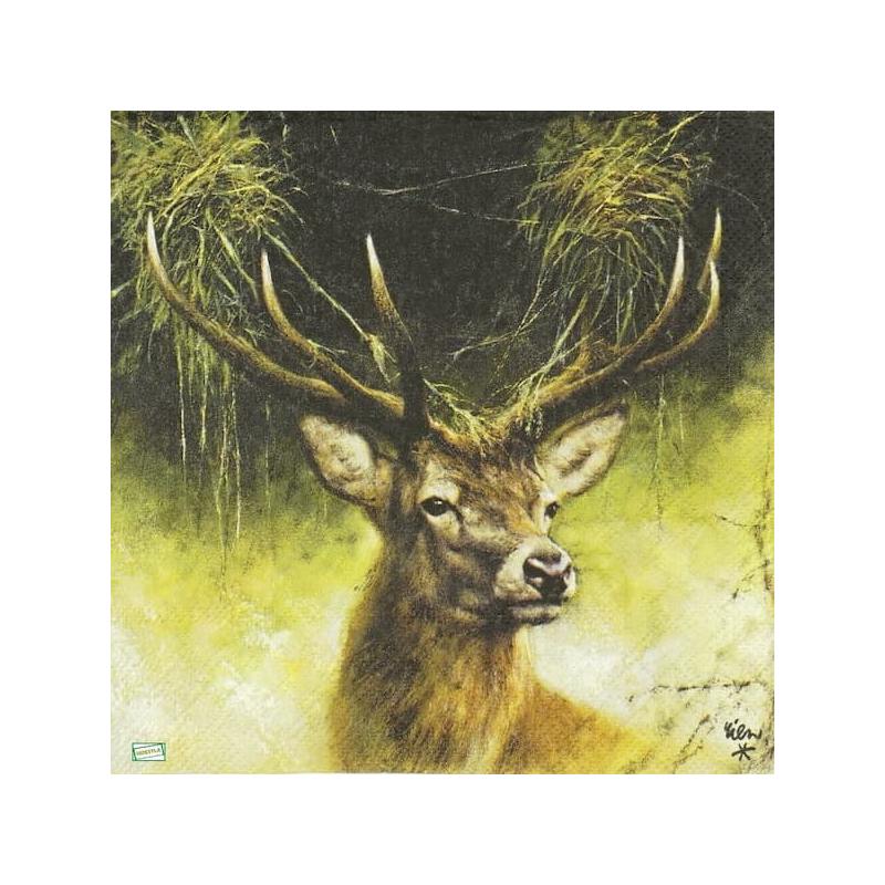 1 serviette Le Cerf -95