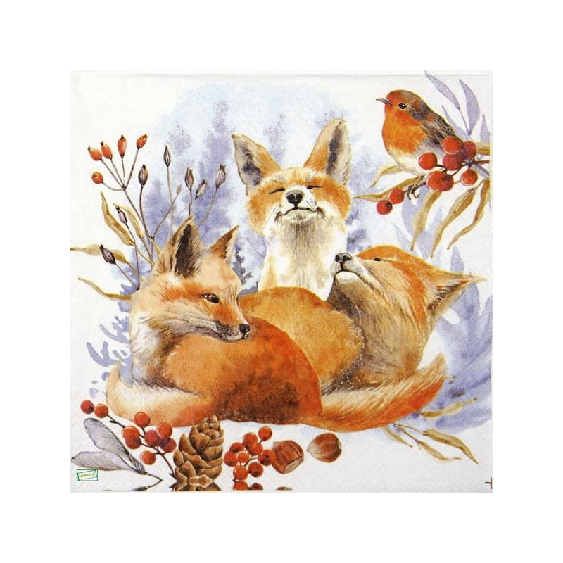 1 serviette Les Renards -111