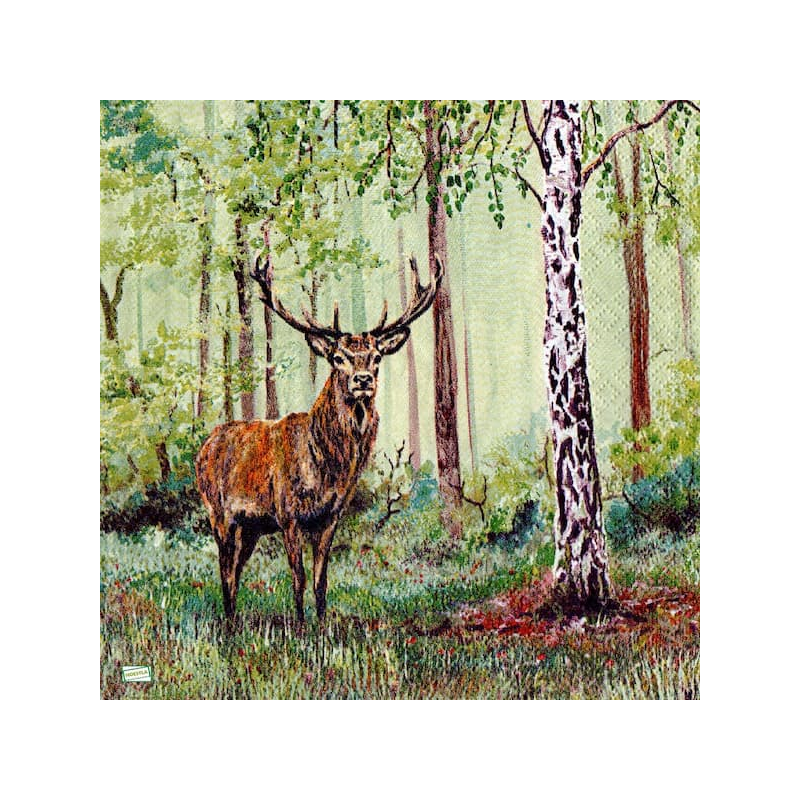 1 serviette Le Cerf -123