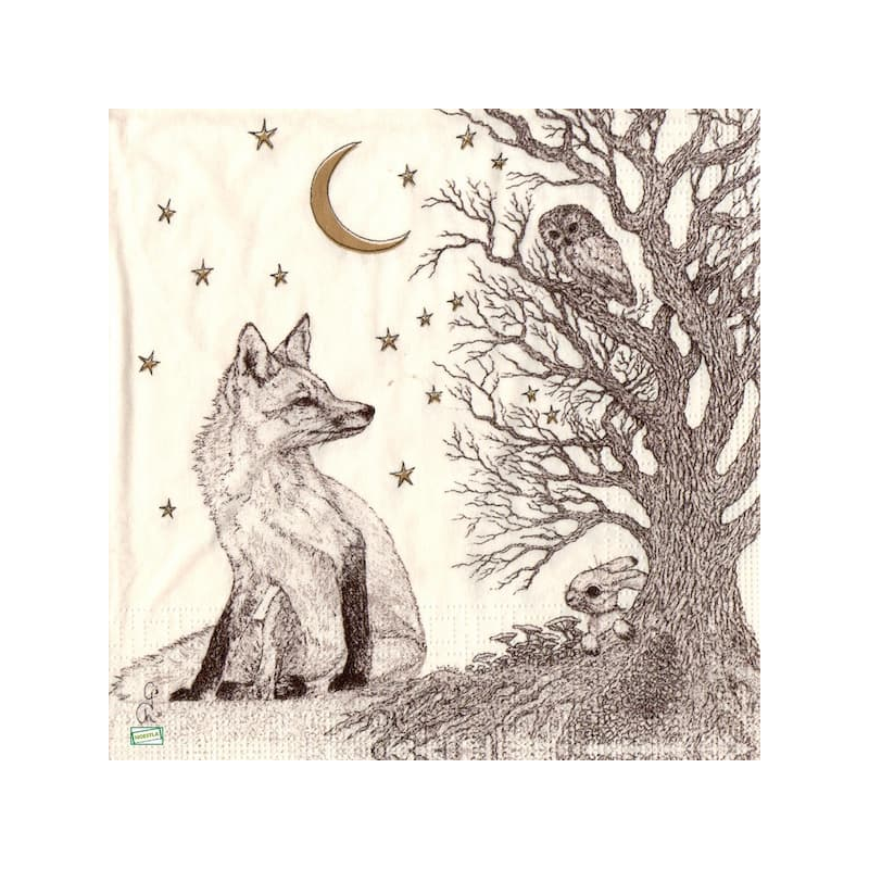 1 serviette Le Renard -146