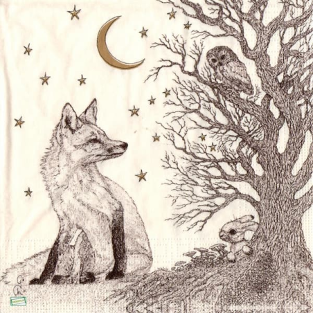 1 serviette Le Renard -146