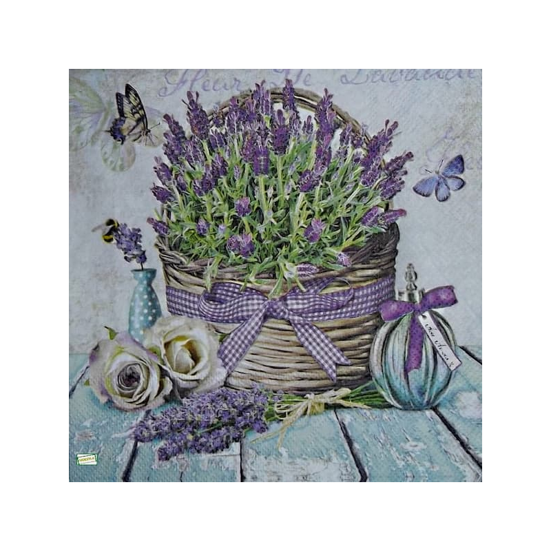 1 serviette papier Lavande -16