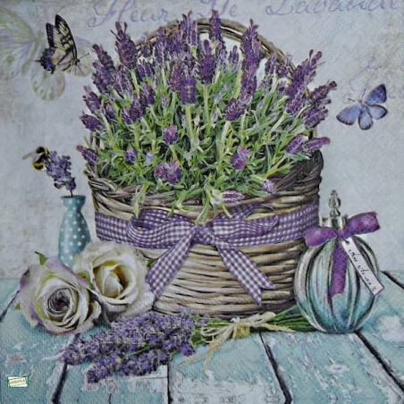 1 serviette papier Lavande -16
