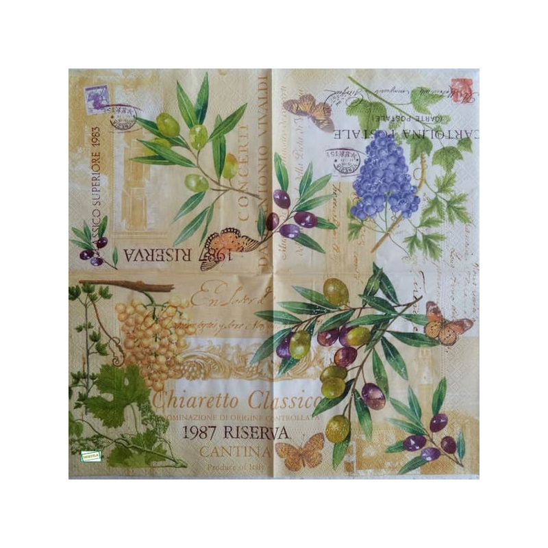 1serviette papier Olives-6