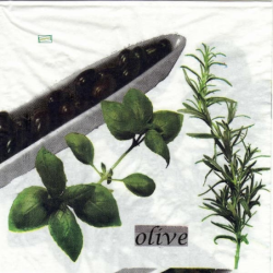 10serviettes papier Olives-7