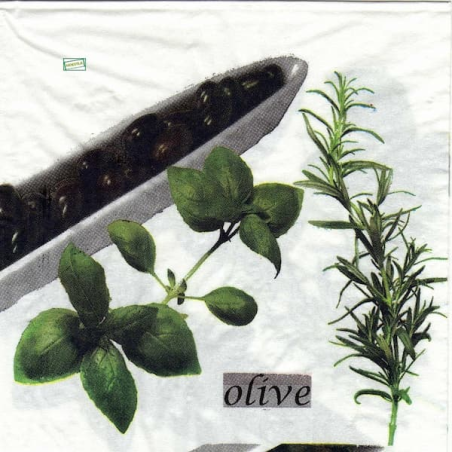 10serviettes papier Olives-7