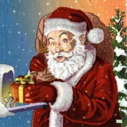 Noël,Ambiance Noël,hiver,neige,découpage,serviettage,sapin,Ambiance Magique et Féérique,fêtes,serviettes papier