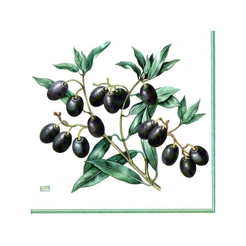 1serviette papier Olives-14