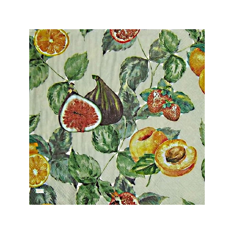 1serviette papier Fruits-23