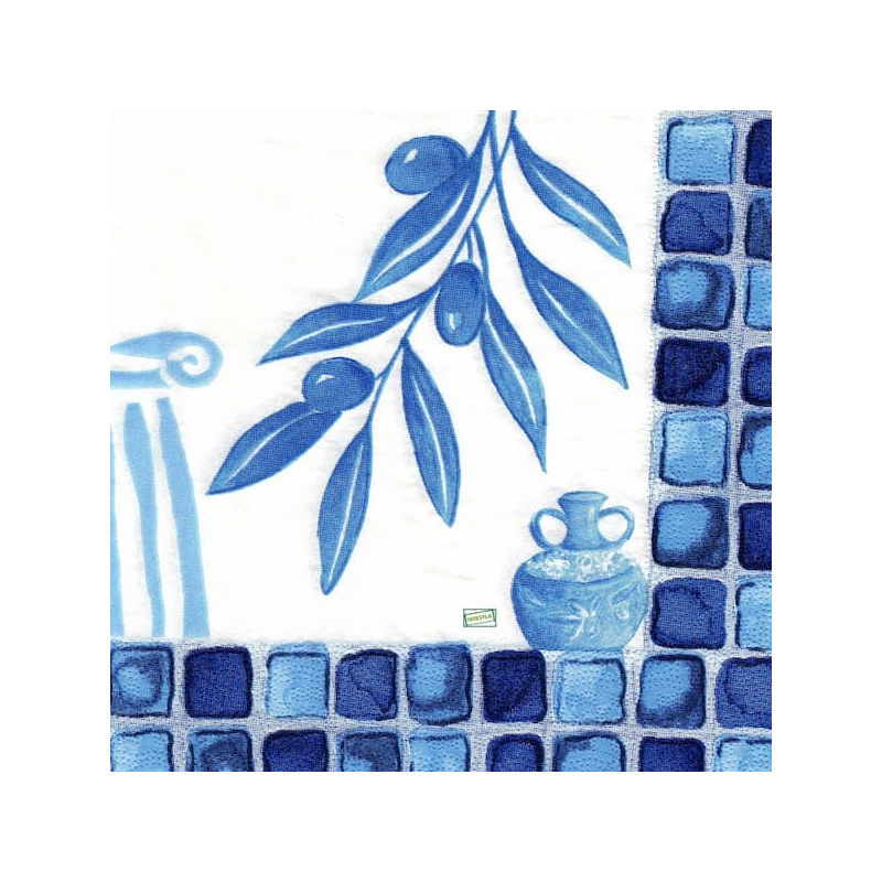1serviette papier Olives-24