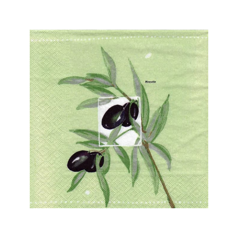 1serviette papier Olives-26