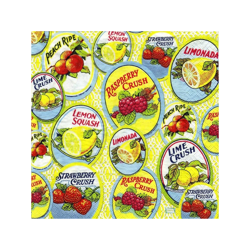1serviette papier Fruits-44