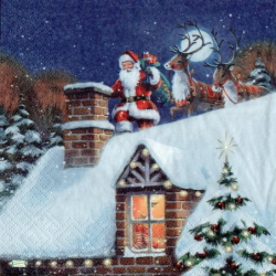 Noël,Ambiance Noël,hiver,neige,découpage,serviettage,sapin,Ambiance Magique et Féérique,fêtes,serviettes papier