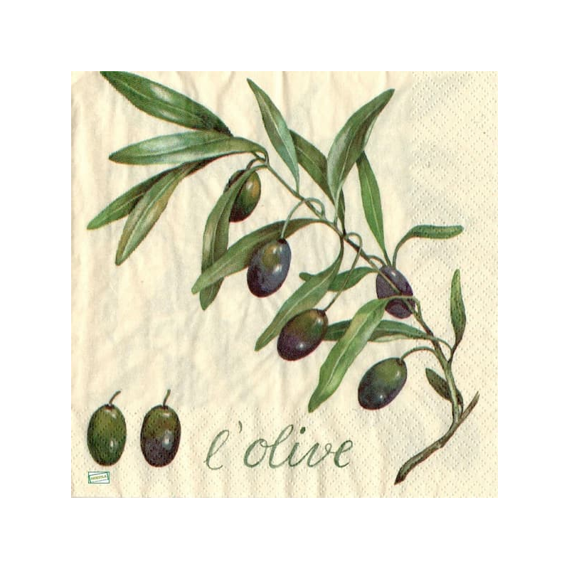 1serviette papier Olives-67